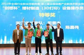 祝賀！國(guó)賽-“創(chuàng)想杯”增材制造設(shè)備操作員決賽隆重閉幕！